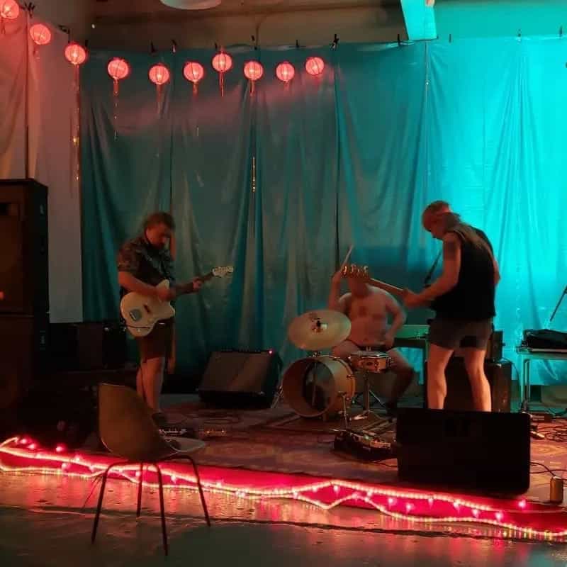 Arrangements playing a set at Hickory Urban Sanctuary on July 19 2024